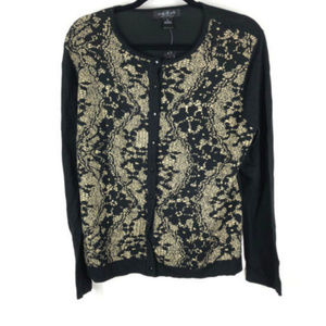 August Silk Cardigan Sweater Size XL